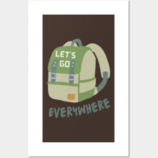 Let's Go Everywhere, with Backpack. Posters and Art